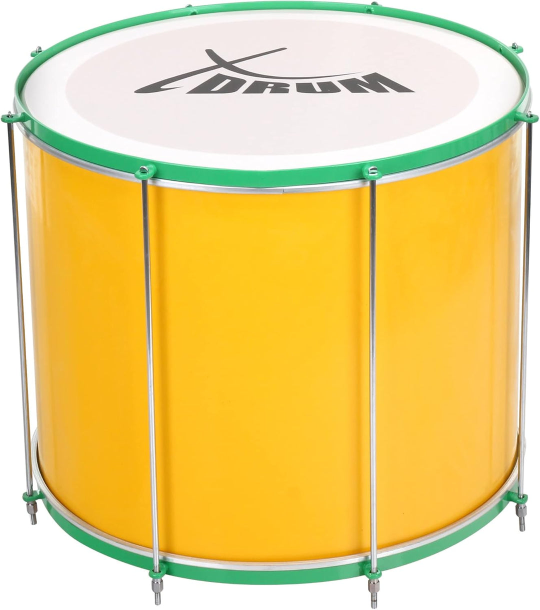 XDrum SSD-2016 Surdo Samba Trommel - brasilianische Basstrommel - Kessel aus Aluminium - 8 Stimmschr