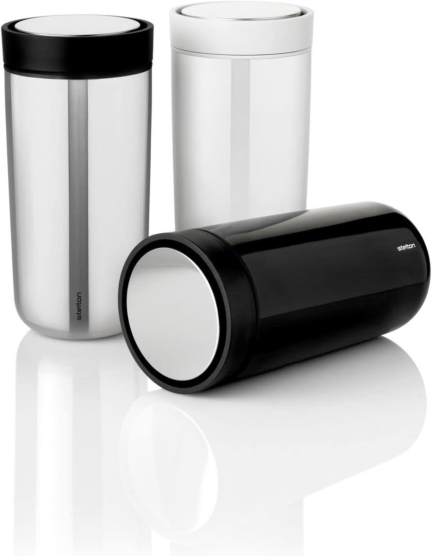 Stelton To-Go Click | Thermobecher, doppelwandige Isolierflasche - Rostfreier, auslaufsicherer Kaffe