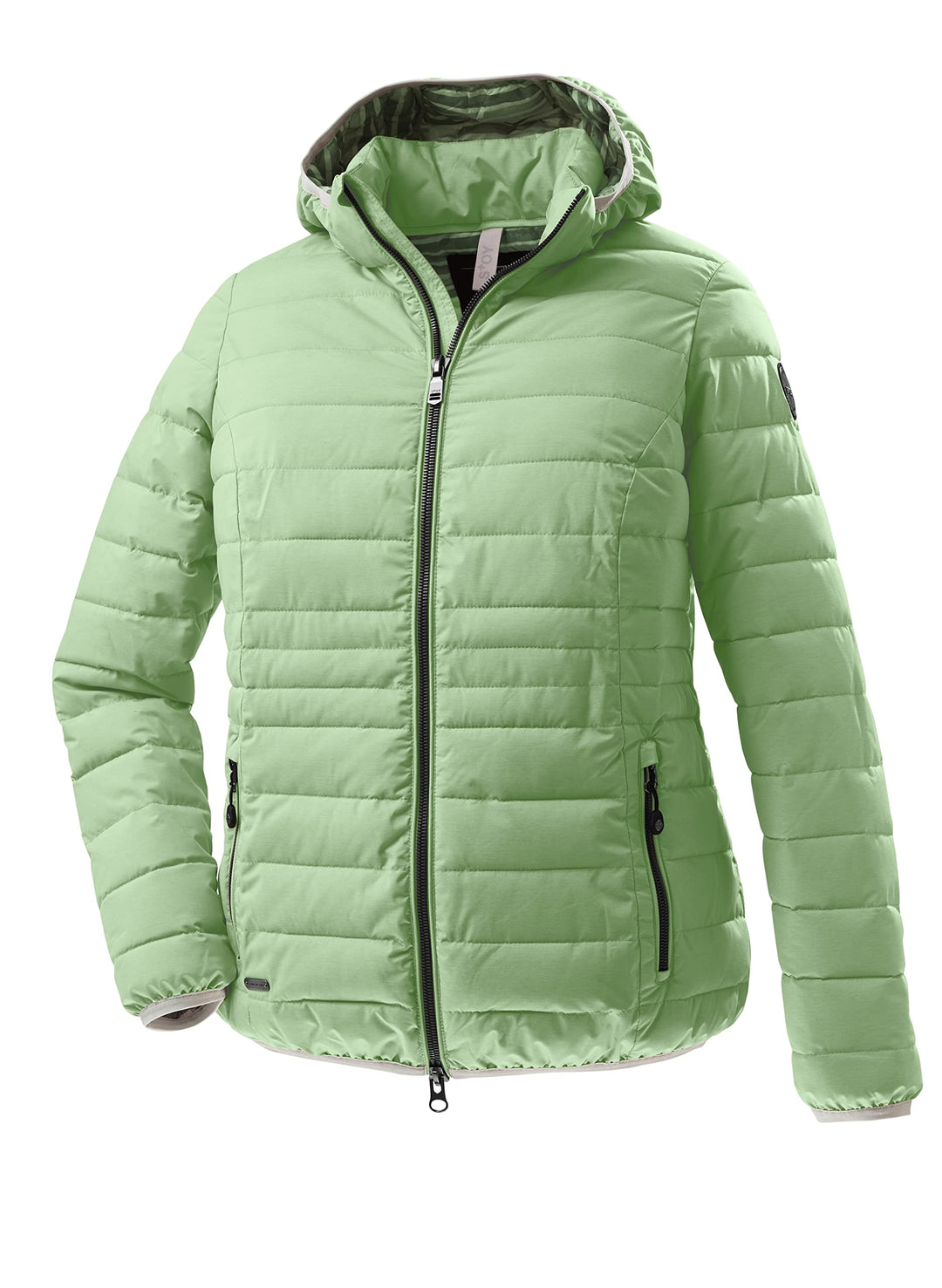 STOY Damen Sts 17 Wmn Qltd Jckt Jacke in Daunenoptik/Steppjacke mit abzippbarer Kapuze - grosse grös