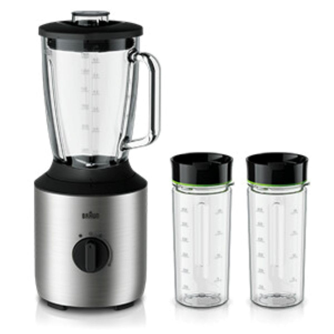 Braun Household PowerBlend 3 JB 3272 Standmixer - 1,5 l Glas-Mixaufsatz, Küchenhelfer zum Zerkleiner