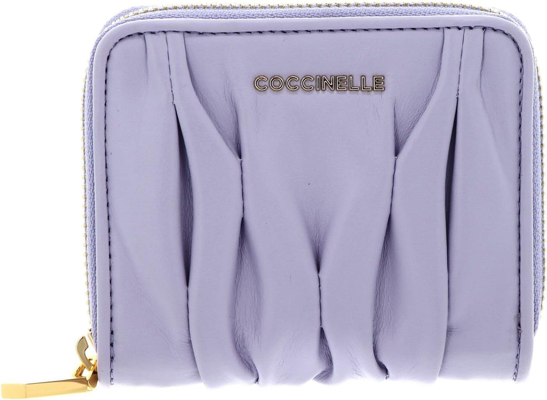 Coccinelle Metallic Goodie Wallet Smooth Calf Leather Soft Lavender