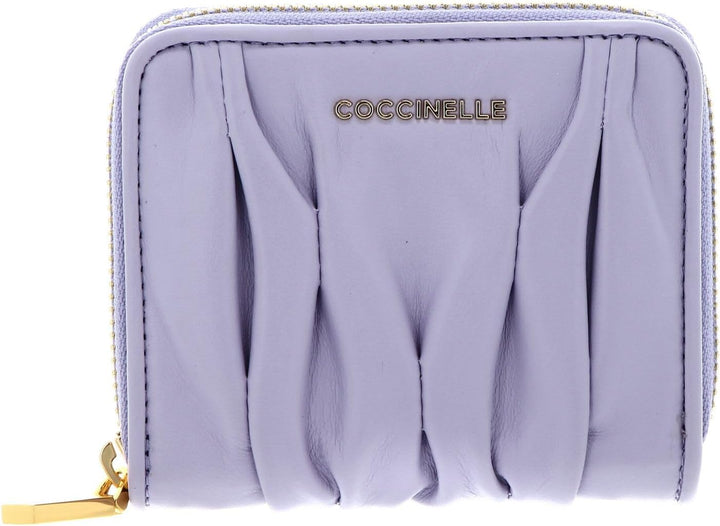 Coccinelle Metallic Goodie Wallet Smooth Calf Leather Soft Lavender