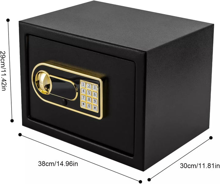 25 L Tresor Möbeltresor Safe Tresor Digitaler Tresorschrank Mit Schlüssel,Kennwort Safe Geldschran