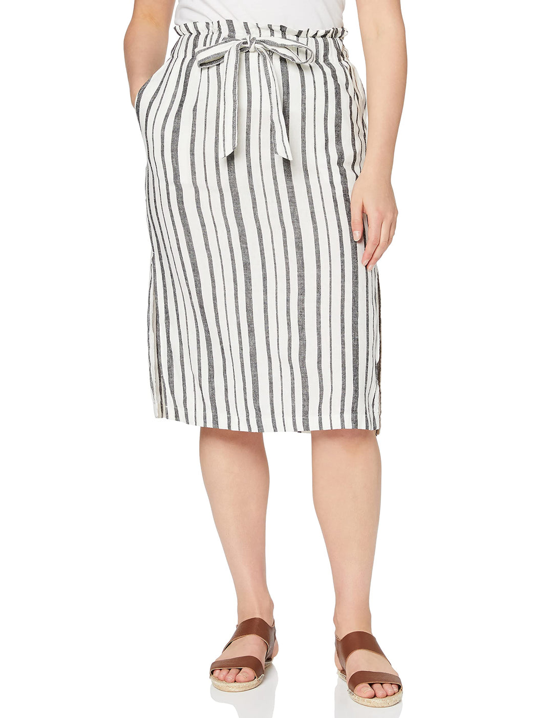 FIND Damen Rs-0116 rock, Mehrfarbig (BLACK /WHITE STRIPE), 36 (Herstellergrösse: Small)