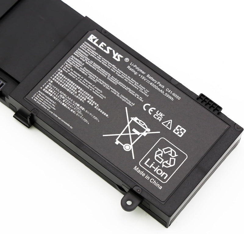 BLESYS C41-N550 Laptop Ersatz Akku für ASUS N550 N550J N550X47JV Q550JA N550JK ROG G550J Serie Noteb