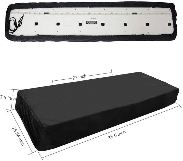 Ruibo 61 Tasten Keyboard Cover / Wasserdichte Elektronische Klaviertastatur Staubschutz mit Kordelzu