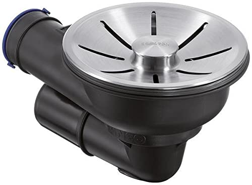 Blanco 3,5" Ablaufgarnitur manuell InFino gebürstet, grau