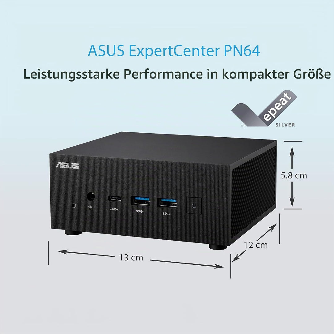 ASUS ExpertCenter PN64-BB5013MD Barebone Mini PC (Intel Core i5 12500H Prozessor, Intel Irix XE Graf