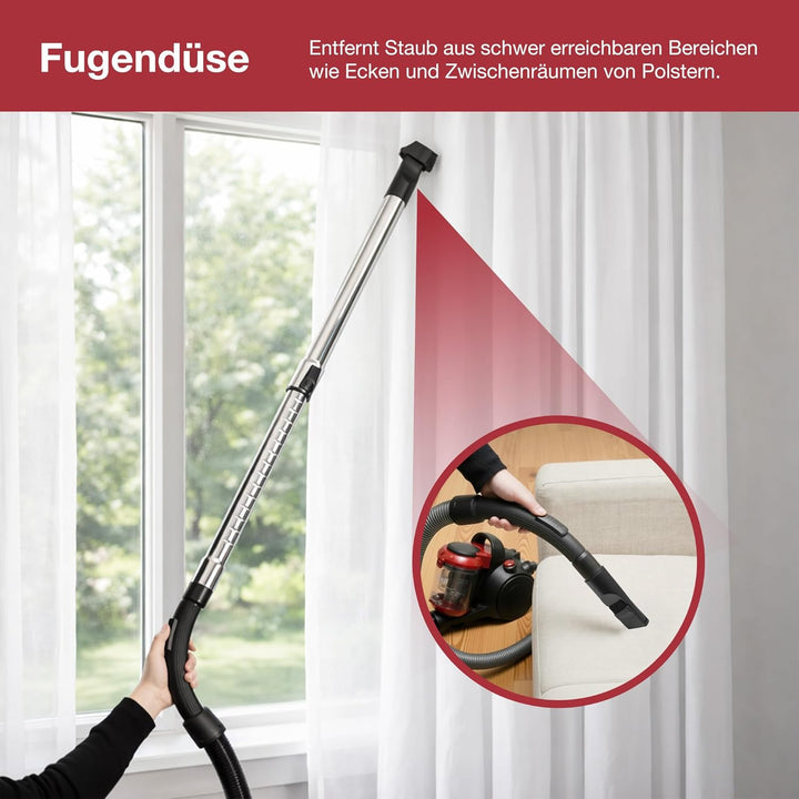Akitas C10T 850W Beutelloser Staubsauger ohne Beutel Cat and Dog Tierhaare,Staubsaugerzylinder mit D