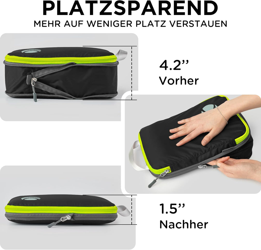 Cipway Kompression Koffer Organizer Set für Rucksack ，Ultraleichte Packtaschen Compression Packing C