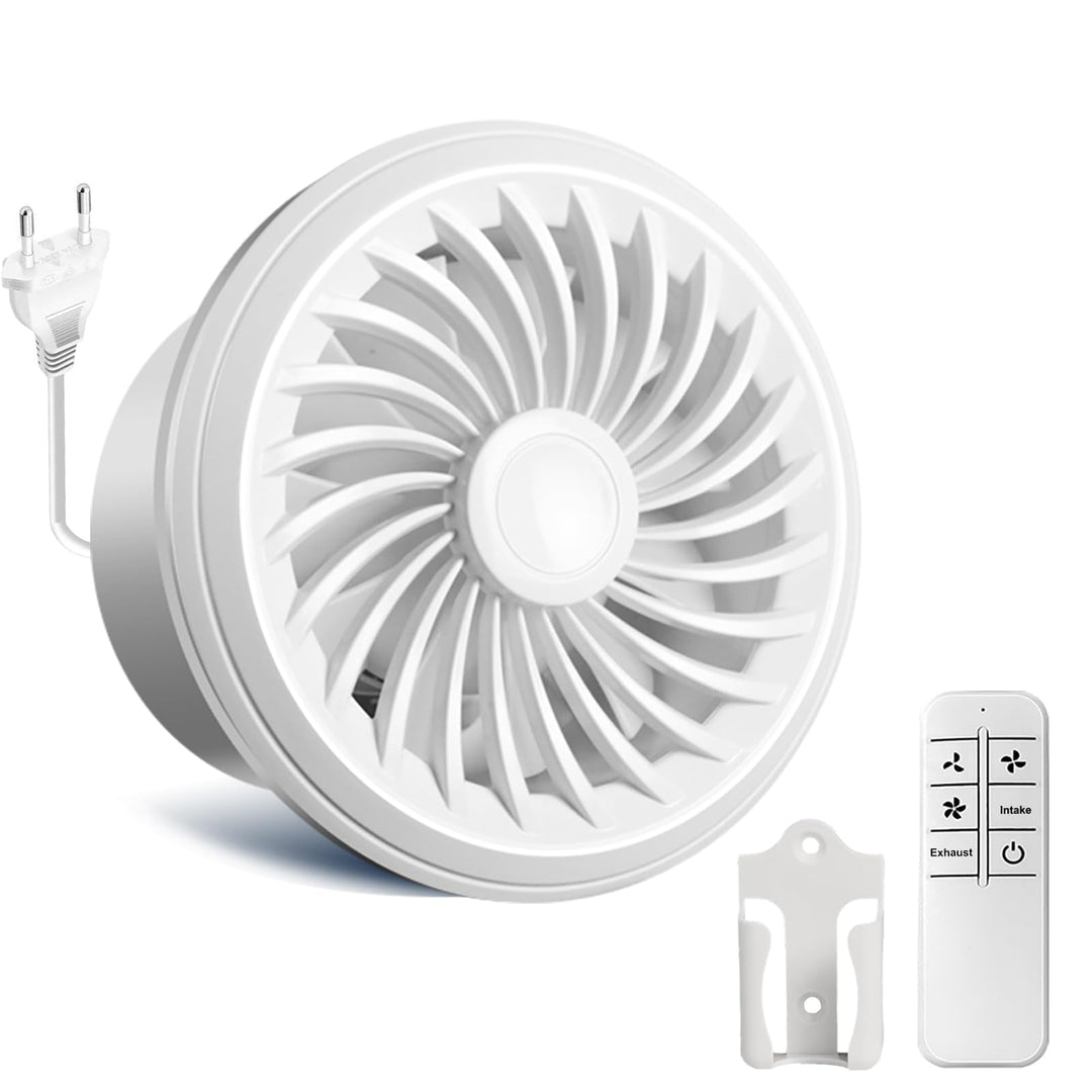 150mm Abluftventilator 240m³/h 5W, Zwei-Wege-Umkehrventilator mit 3 Geschwindigkeiten einstellbar, R