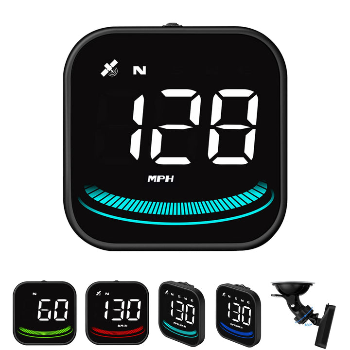 Geloo Auto HUD Head Up Display, Universell KMH &amp; MPH Digital GPS Geschwindigkeitsmesser Smart Tachom