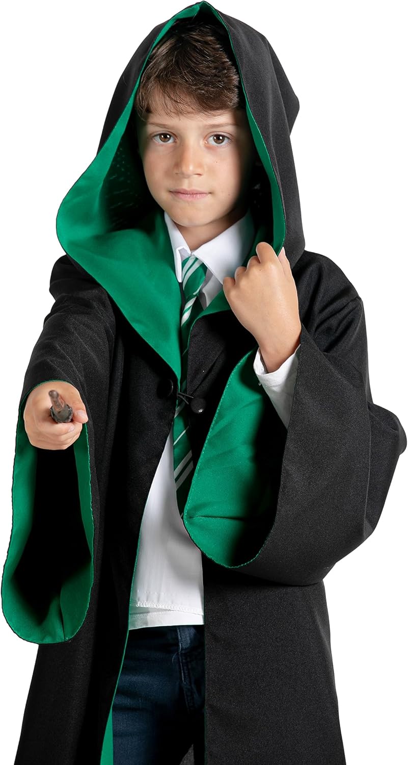 Ciao- Harry Potter Costume Disguise Fancy Dress Boy Official Wizarding World 7-9 Jahre Slytherin, 7-