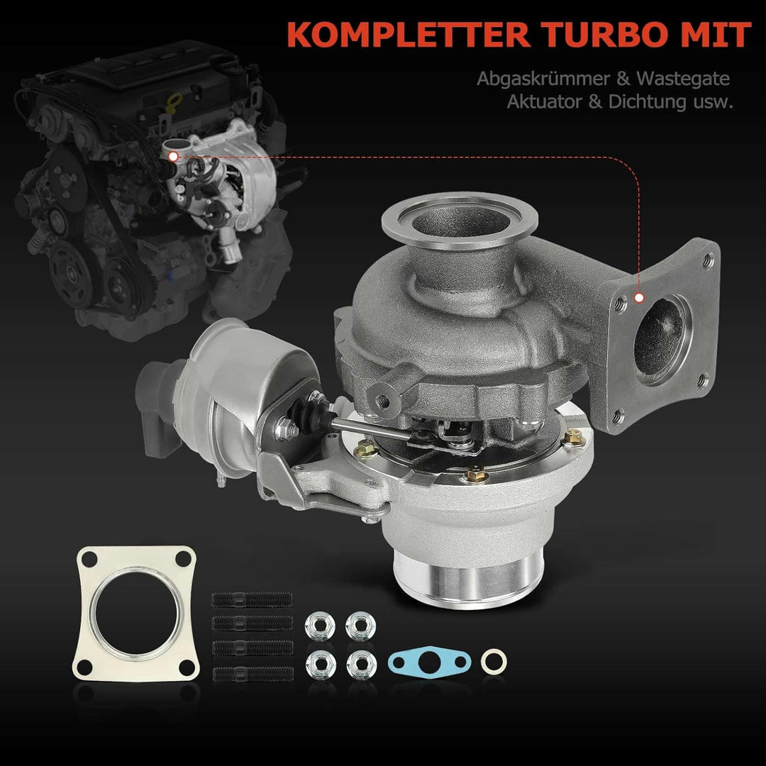 Frankberg Turbolader Abgasturbolader mit Dichtungen Diesel Kompatibel mit S60 II 134 2.0L 2010-2015