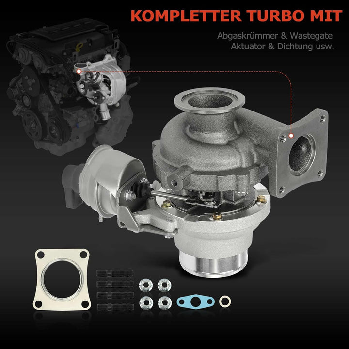 Frankberg Turbolader Abgasturbolader mit Dichtungen Diesel Kompatibel mit S60 II 134 2.0L 2010-2015