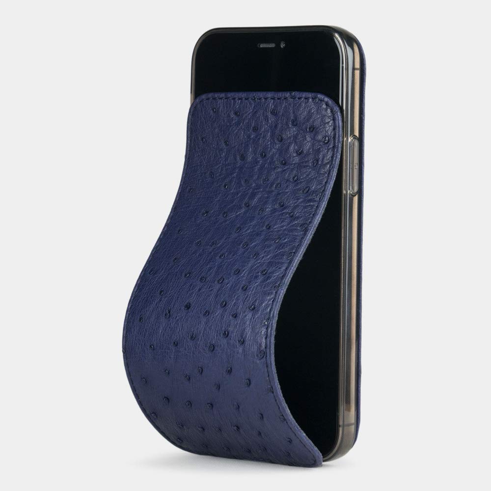 Marcel Robert - LederHülle für iPhone 12 Mini - Patentiertes Modell - hergestellt aus echten Strauss