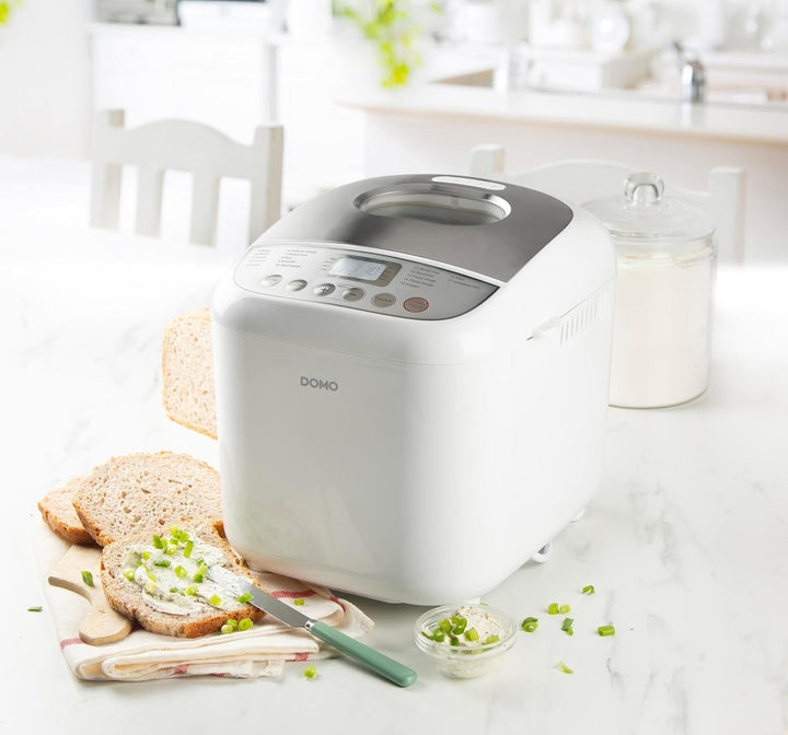 DOMO B3976 Brotbackautomat 500-750-1000gr - 17 Programme - inkl. glutenfreiem Programm - mit Timer -