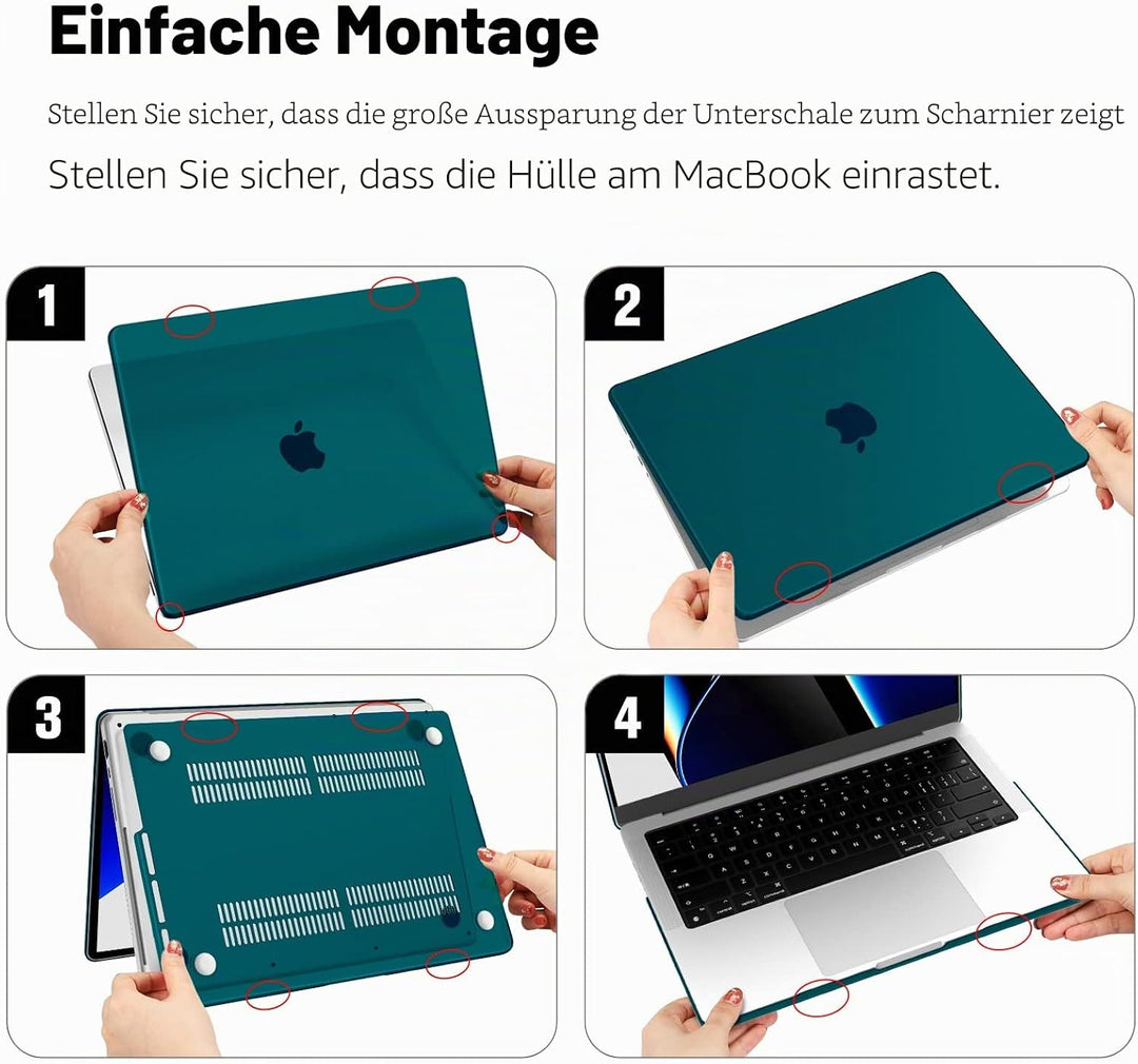 Fintie Hülle Kompatibel mit MacBook Pro 14 Zoll M5 M4 M3 M2 M1 Pro/Max (2025-2021) A3434 A3112 A3401