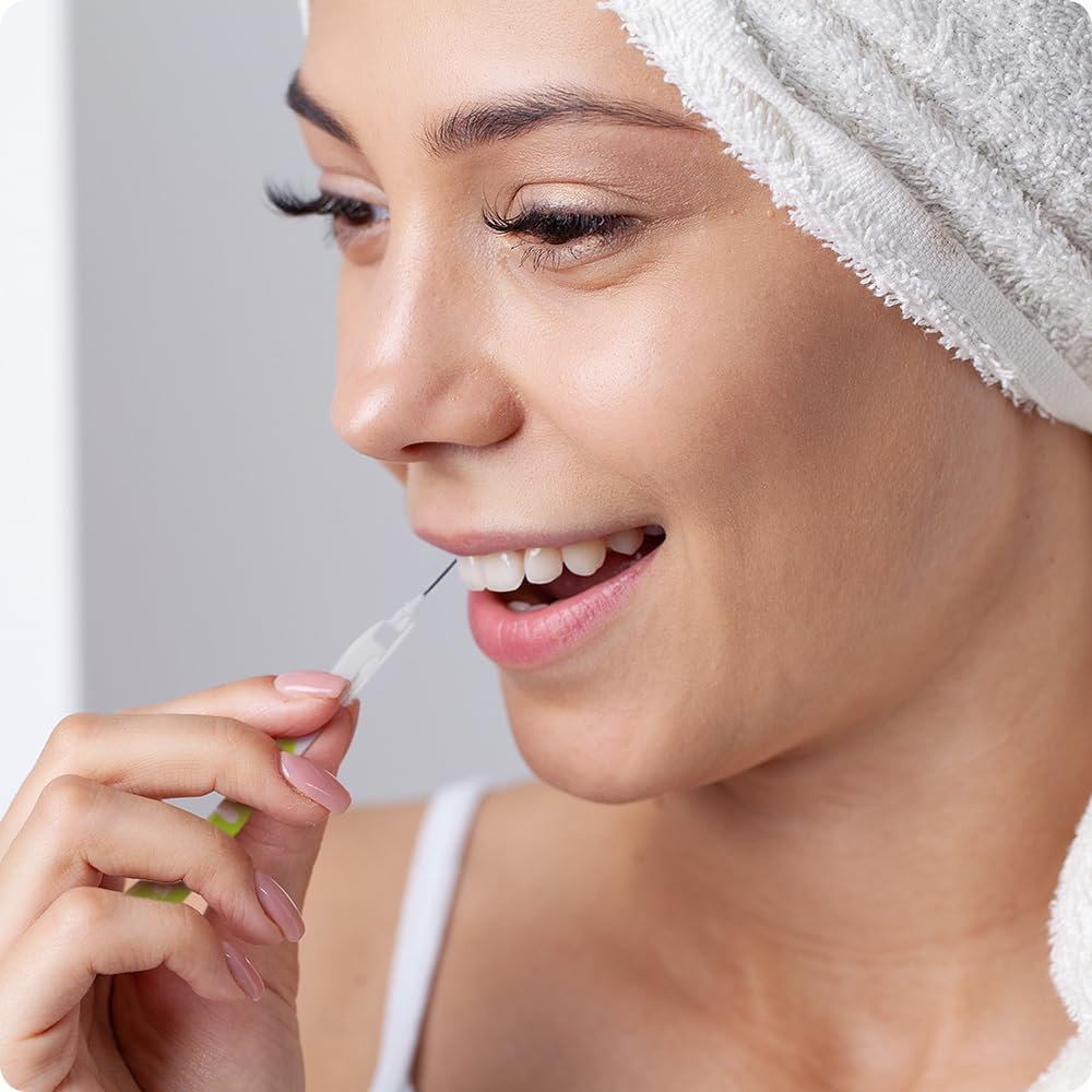 GUM BI-DIRECTION Dual Position Interdentalbürsten | Antibakterielle Borsten | 90-Grad-Positionierung