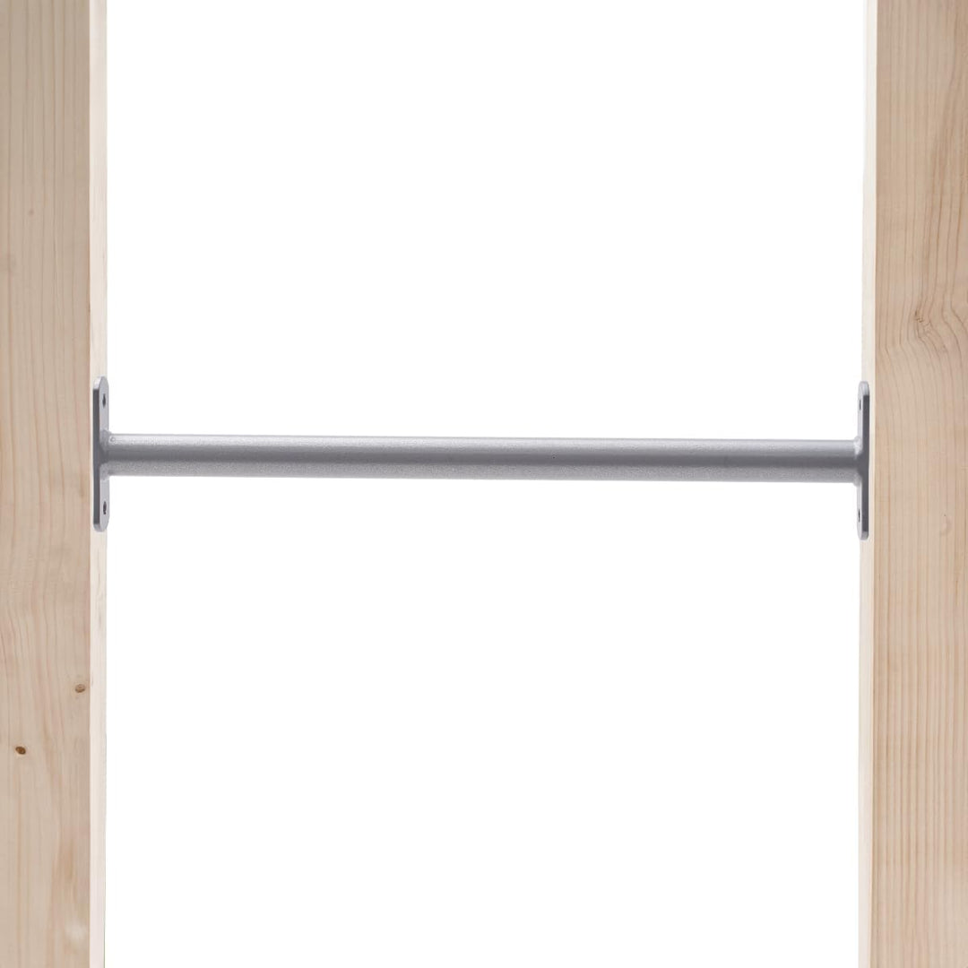 TRIBECCO® Reckstange Turnstange Gymnastikstange Metallstange 115 cm Grau, 115 cm Grau
