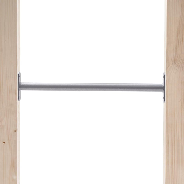 TRIBECCO® Reckstange Turnstange Gymnastikstange Metallstange 115 cm Grau, 115 cm Grau