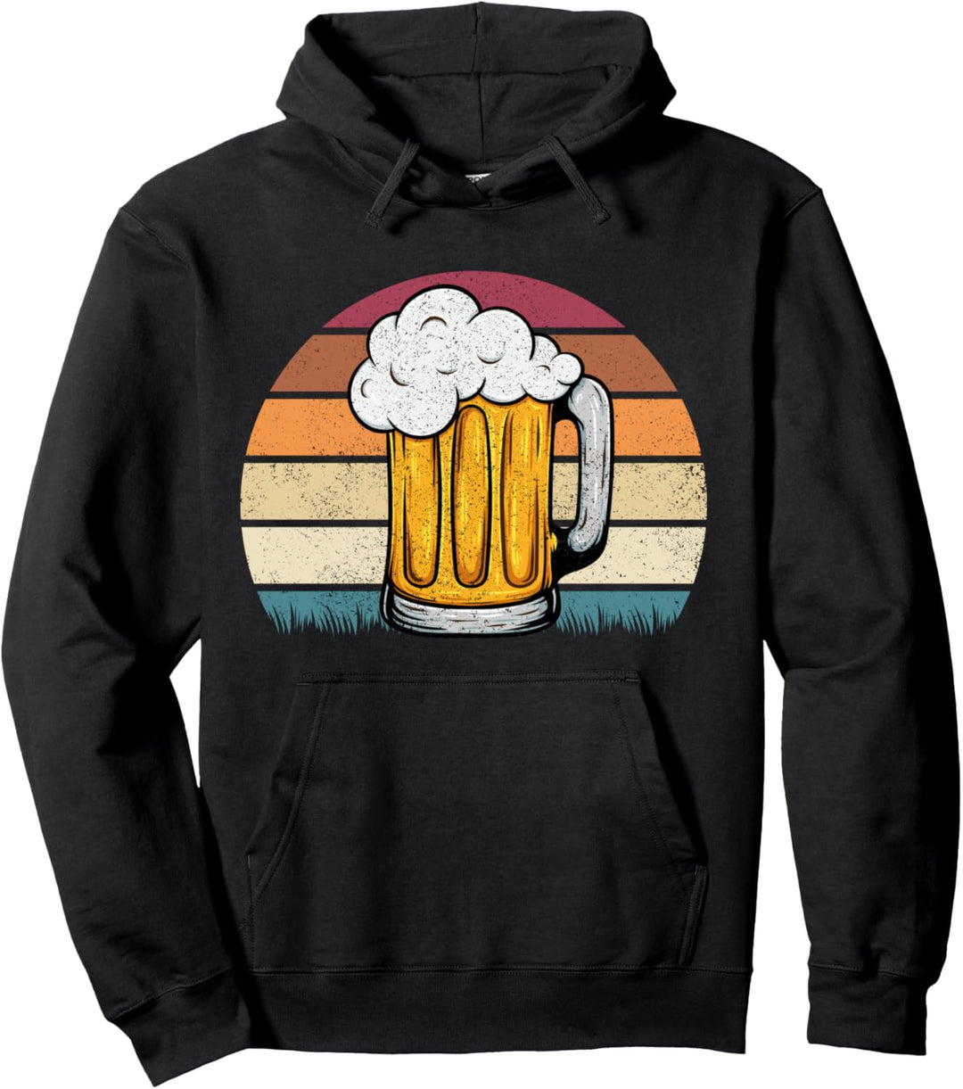 Vintage Bier Mass Motive Retro Bayern Bier Pullover Hoodie