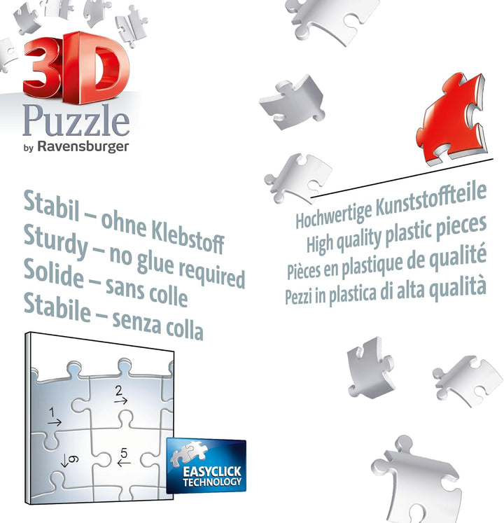 Ravensburger 3D Puzzle Kolosseum in Rom bei Nacht 11148 - leuchtet im Dunkeln - 216 Teile - ab 8 Jah
