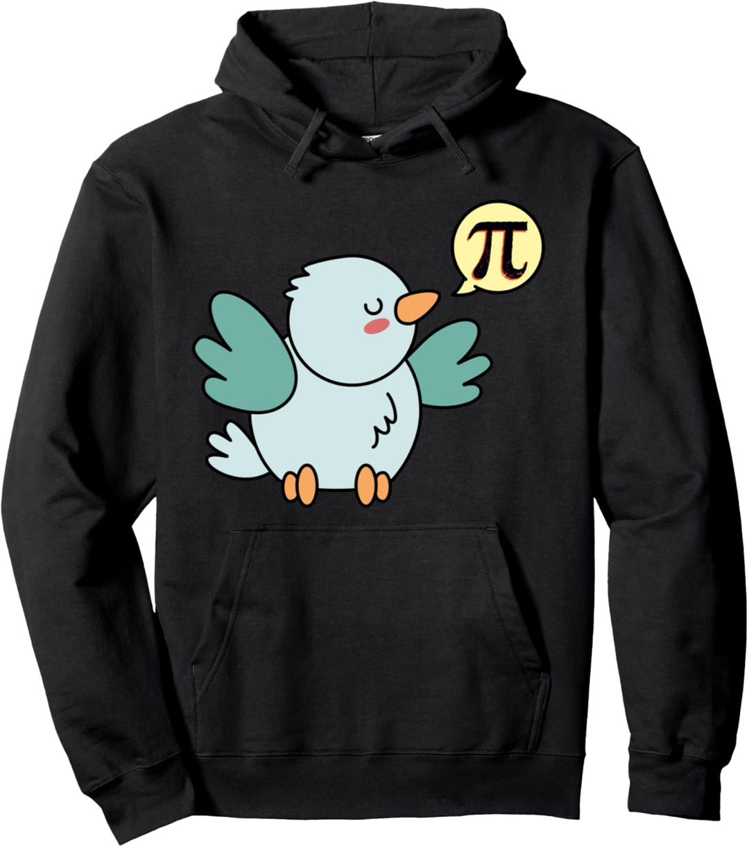 Vogel mit Sprechblase Pi | Irrationale Zahl | Mathe | Physik Pullover Hoodie