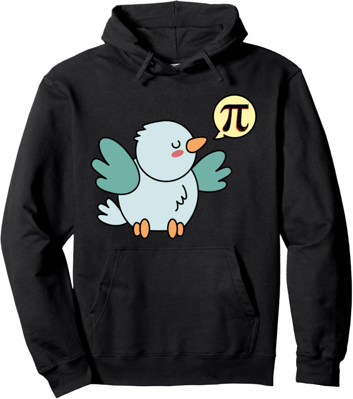 Vogel mit Sprechblase Pi | Irrationale Zahl | Mathe | Physik Pullover Hoodie