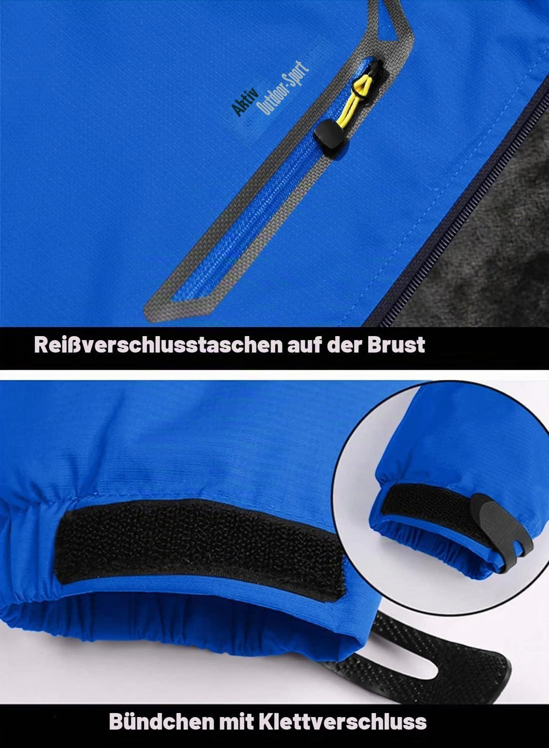 MAGCOMSEN Winterjacke Herren Warm Gefüttert Skijacke Wasserdicht Regenjacke Snowboardjacke Outdoor F
