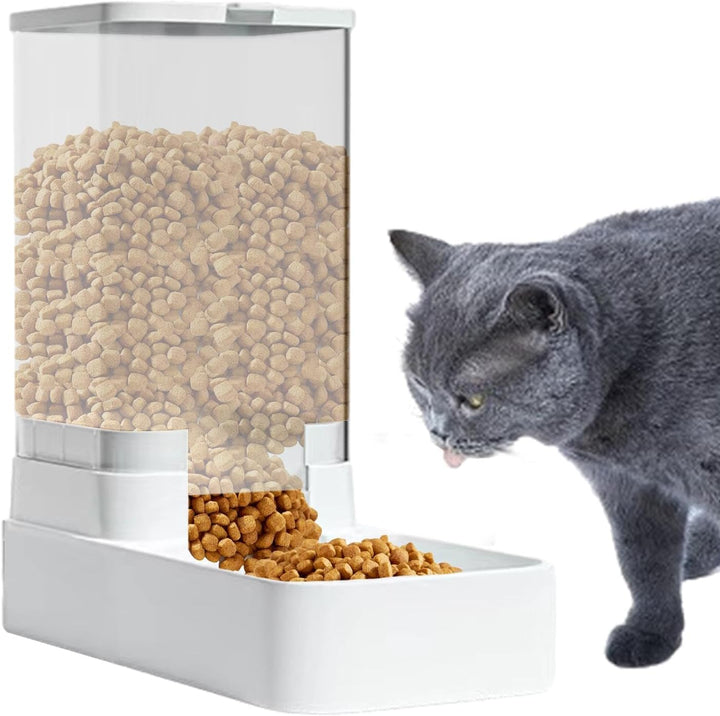 Futterautomat Katze, 3.8L Automatischer Futterspender, Wasserspender Für Hunde, Futterautomat Hund,
