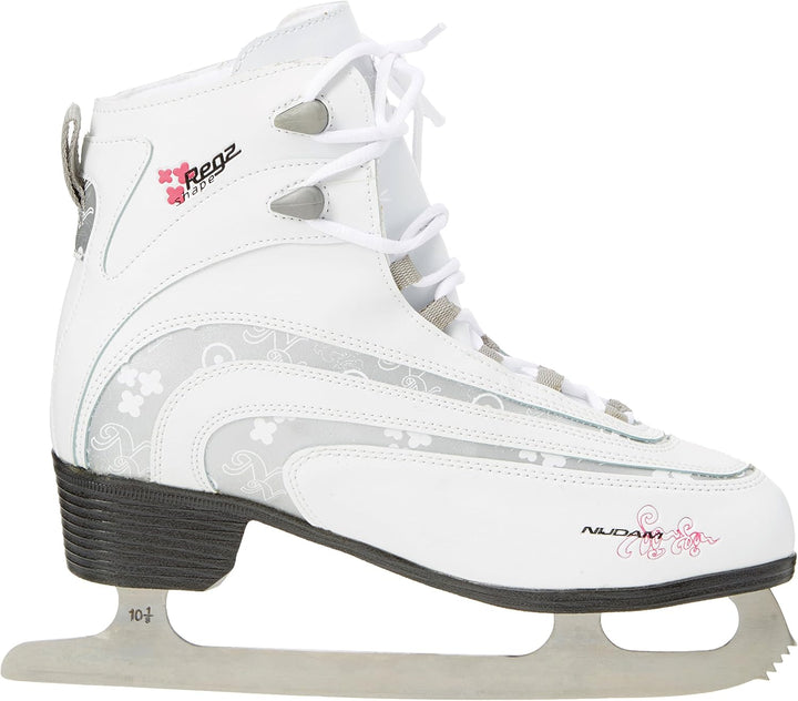 SCHREUDERS SPORT Nijdam 0043-WIT-41 Damen Eiskunstlauf 36 Weiss/Silber/Fuchsia, 36 Weiss/Silber/Fuch