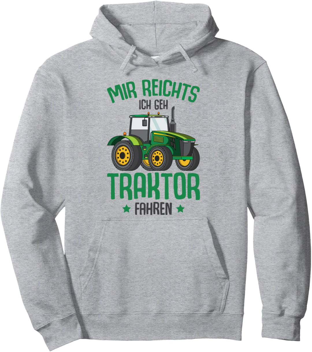 Mir reichts ich geh Traktor fahren Trecker Kinder Junge Pullover Hoodie