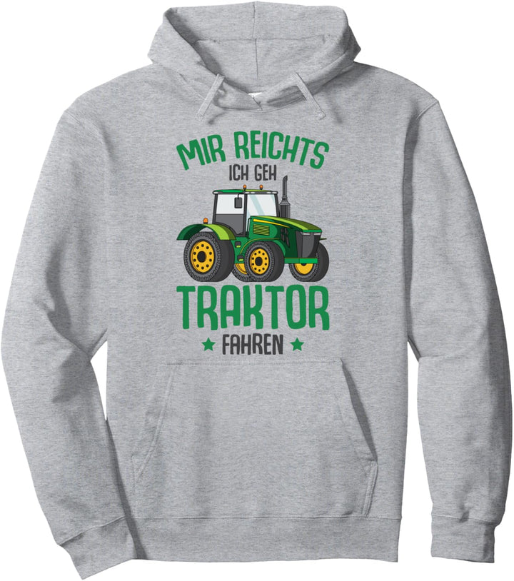 Mir reichts ich geh Traktor fahren Trecker Kinder Junge Pullover Hoodie