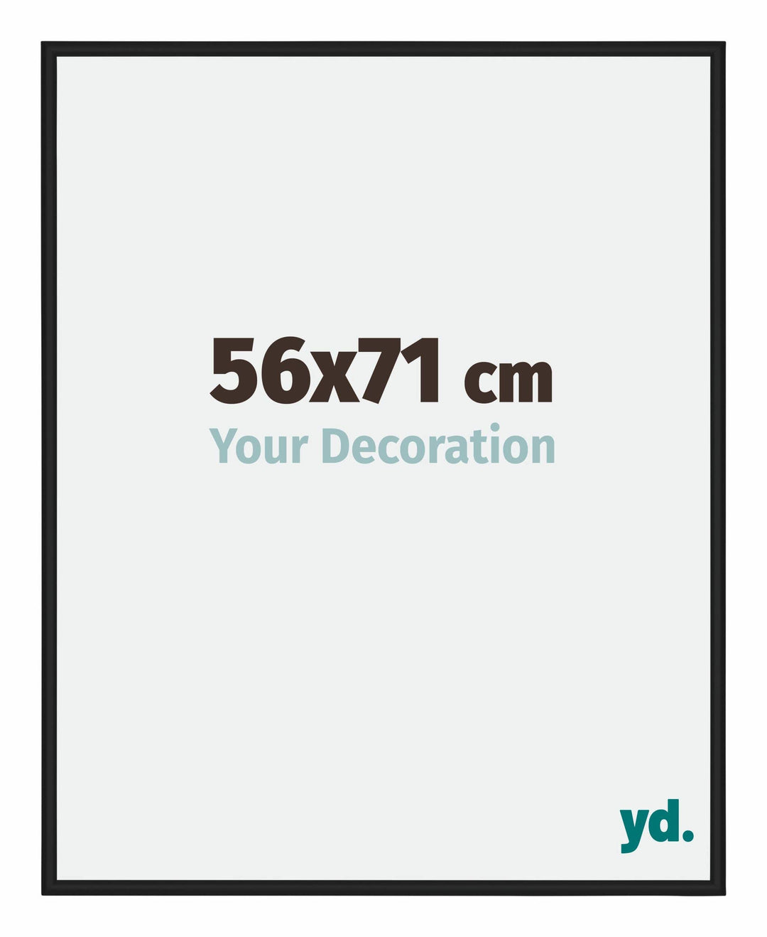 yd. Your Decoration - Bilderrahmen 56x71 cm - Bilderrahmen aus Aluminium mit Acrylglas - Antireflex