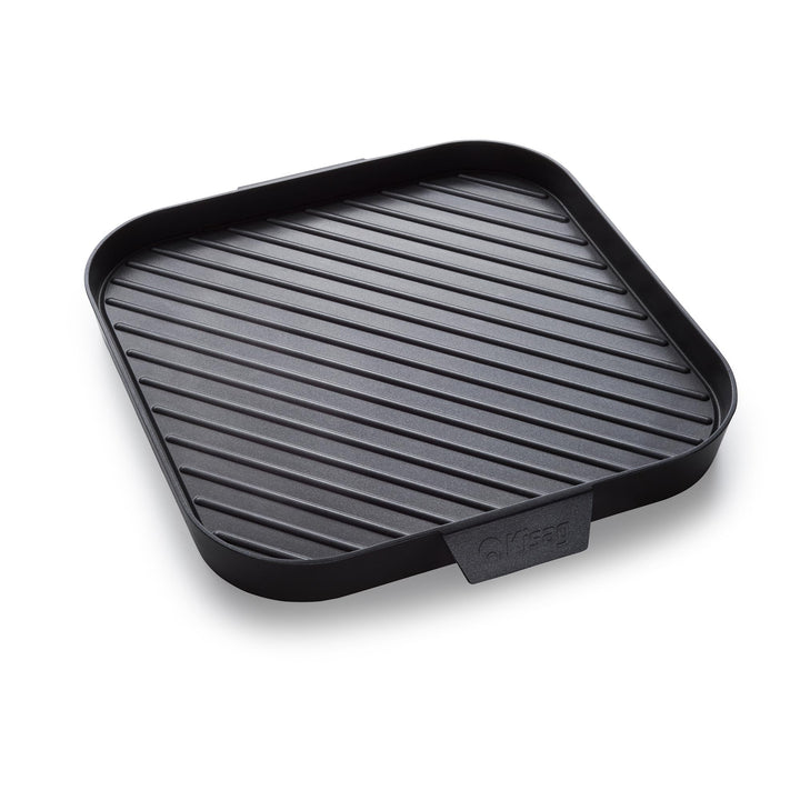 Kisag GrillplatteQUADRO 25×25cm, Antihaft‑Aluminium Grill Platte mit ILAG® 2‑lagiger Beschichtung, f