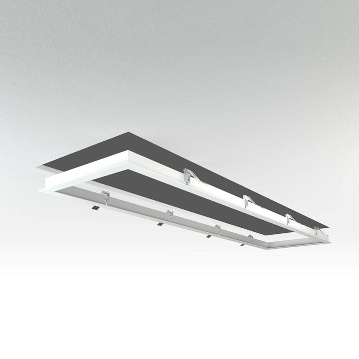 LongLife LED Panel Einbaurahmen 120x30cm weiss Deckeneinbau Montagerahmen für Rigipskartondecke, 120