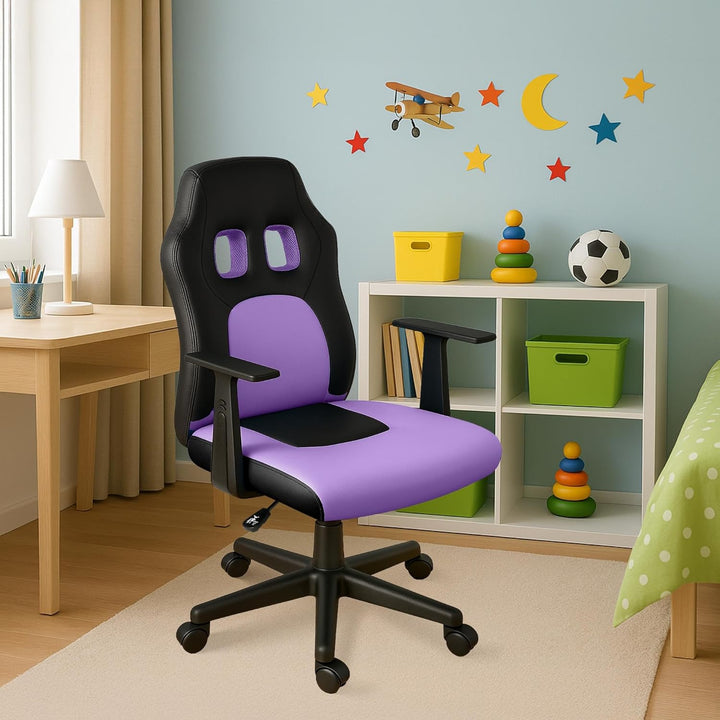 CLP Schreibtischstuhl ergonomisch Kinder und Jugendliche Fun, Drehstuhl höhenverstellbar mit Kunstle