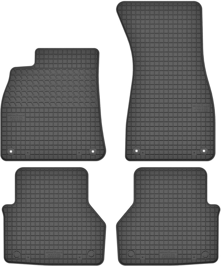 edecor Gummimatten Automatten Gummifussmatten Gummi Fussmatten Satz Set für Audi A6 C8 ab Bj. 2018