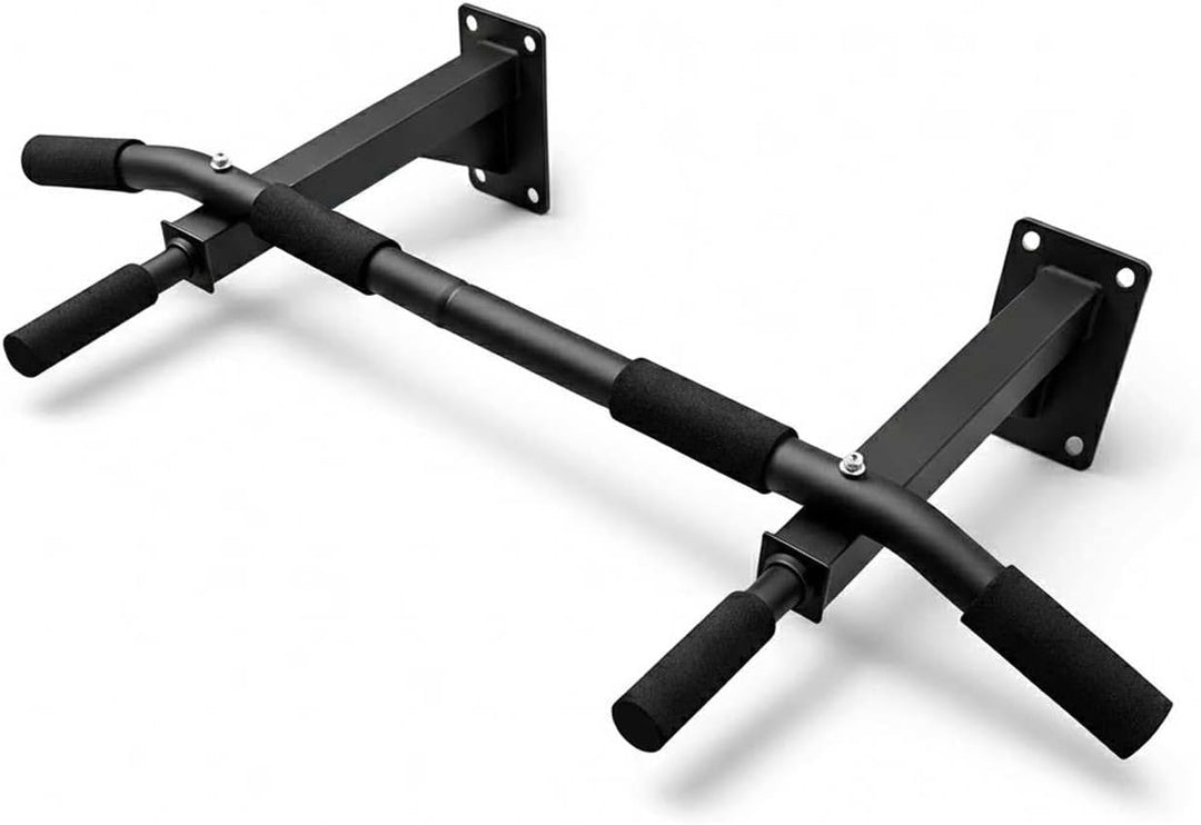 OcioDual Klimmzugstange für die Wand, Pull Up Klimmzugstange, bis 350 kg, Schwarz, Fitnessstudio für
