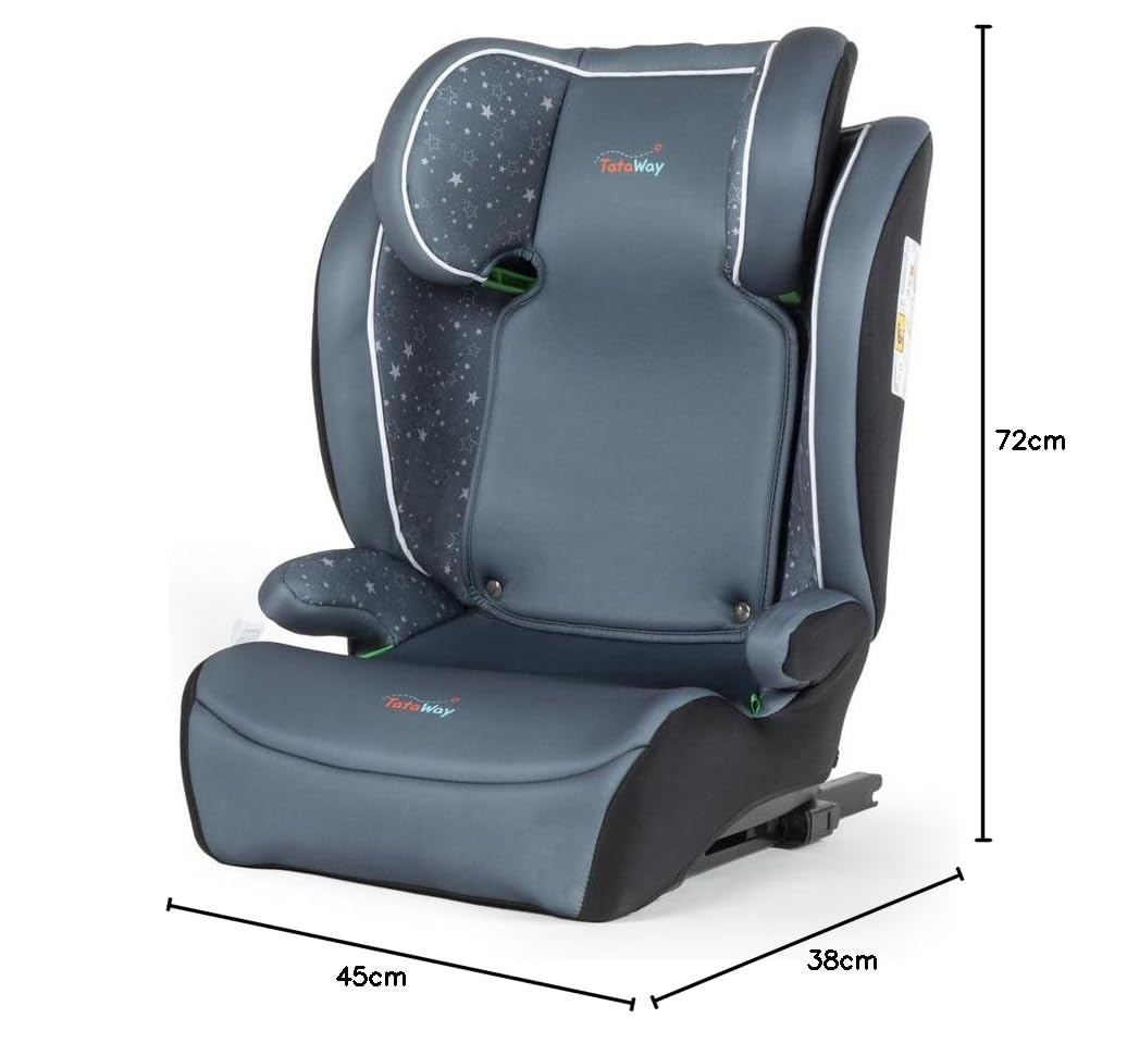 Tataway -Autositz mit ISOFIX-Befestigung für Kindersicherheit mit einer Höhe von 100 bis 150 cm mit