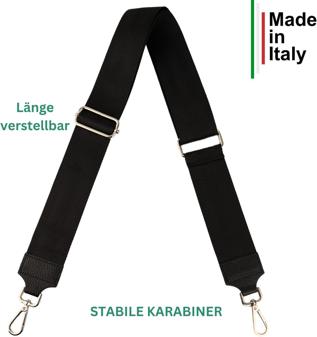 MIRROSI® Bauchtasche Damen, Echtleder, Made in Italy, Umhängetasche, Brusttasche, Crossbody Bag (1 T