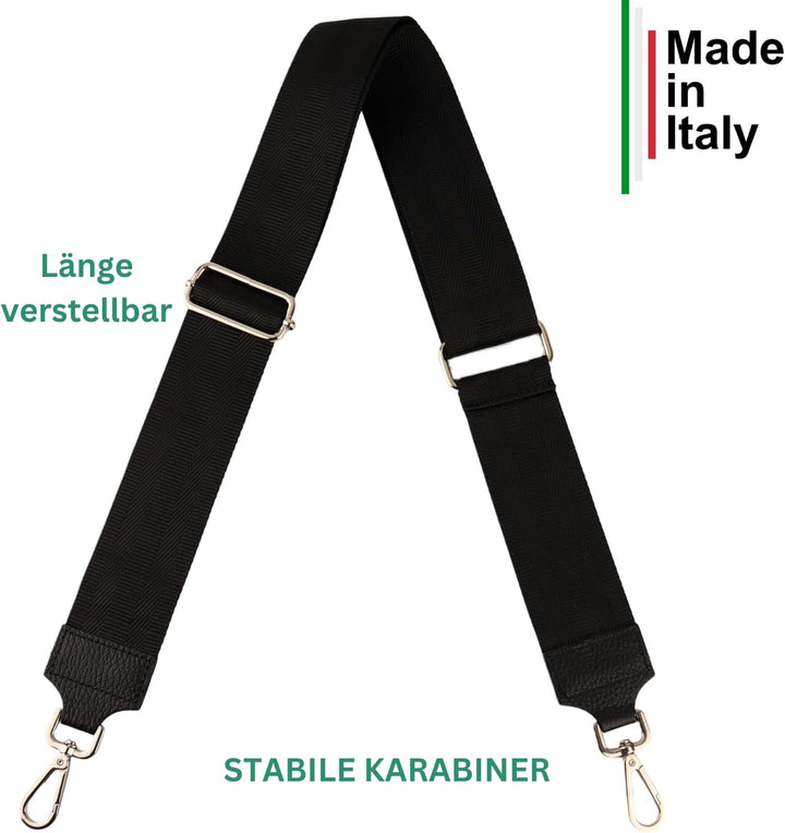 MIRROSI® Bauchtasche Damen, Echtleder, Made in Italy, Umhängetasche, Brusttasche, Crossbody Bag (1 T