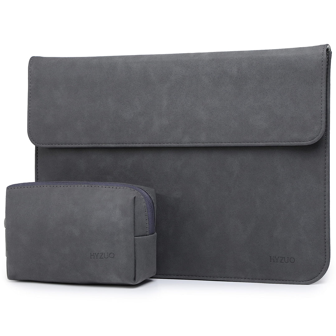 HYZUO 13 Zoll Wildleder Laptop Hülle für MacBook Air 13,6/13 M4 M3 M2 M1 2025-2018, MacBook Pro 13 M