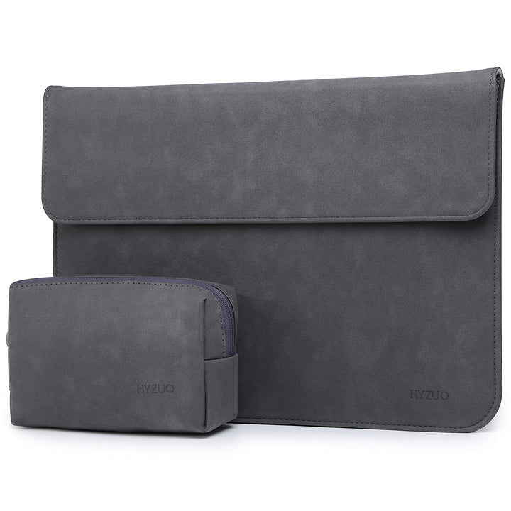 HYZUO 13 Zoll Wildleder Laptop Hülle für MacBook Air 13,6/13 M4 M3 M2 M1 2025-2018, MacBook Pro 13 M