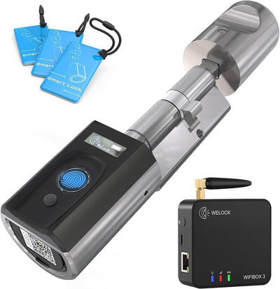 WELOCK Fingerabdruck Türöffner Türschloss Fingerprint Scanner Schloss Elektronischer Schliesszylnder