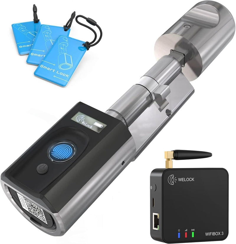 WELOCK Fingerabdruck Türöffner Türschloss Fingerprint Scanner Schloss Elektronischer Schliesszylnder