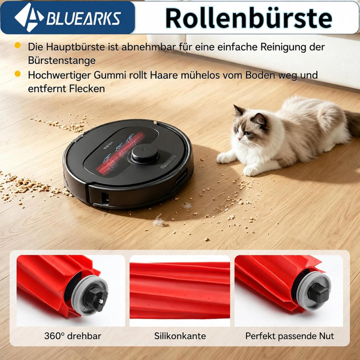 23 Stück Kompatible mit Roborock Qrevo Zubehörset Saugroboter【Not for Q Revo S/Pro/Maxv】,1 Hauptbürs