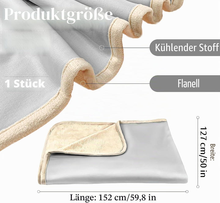 ACTOYS Kühldecke, Kühldecke für Menschen, Sommerdecke, Kühlende Bettdecke, Eisdecke zum Schlafen, Co