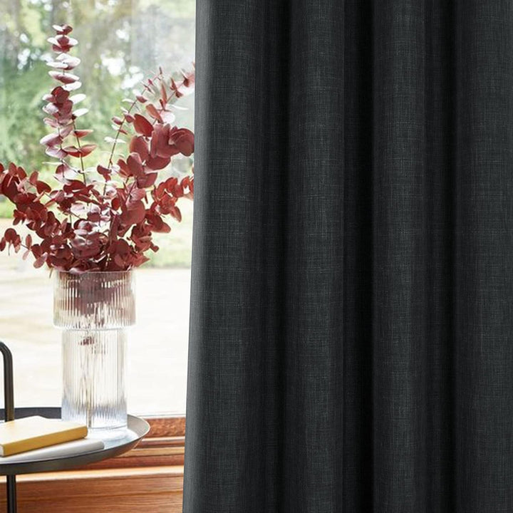always4u Vorhang Blickdicht 100% mit Ösen, Elegente Gardinen Wohnzimmer Modern Abdunkelnde Vorhänge
